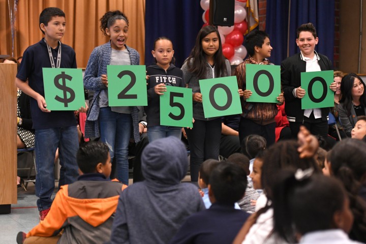 Washington Elementary students spell 25000 Bellflower