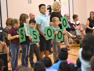 West Goshen students spell award amount