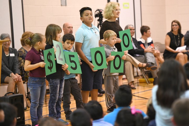 West Goshen students spell award amount