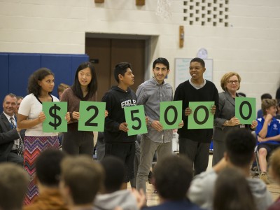 West Hartford 2017 Hall High students spell 25000