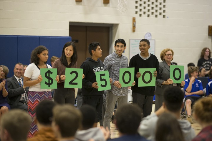 West Hartford 2017 Hall High students spell 25000