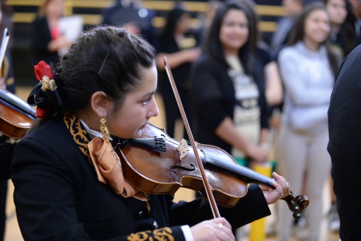 Whittier Middle mariachi violin