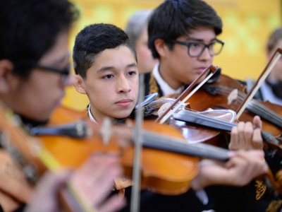 Whittier Middle mariachi violins