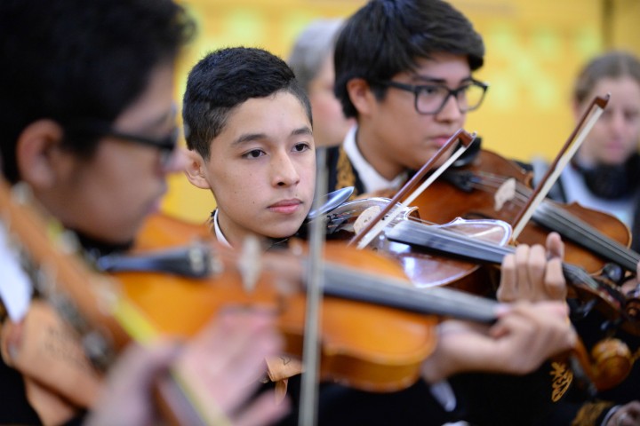 Whittier Middle mariachi violins