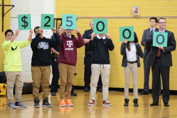 Whittier Middle students spell 25000