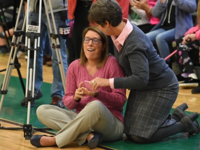 Winfield 2017 Erika Klose reaction on floor