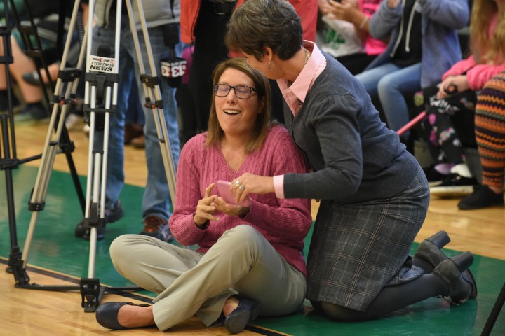 Winfield 2017 Erika Klose reaction on floor