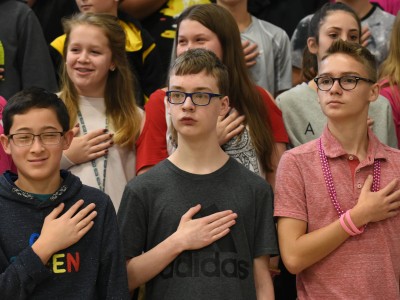 Winfield 2017 pledge of allegiance