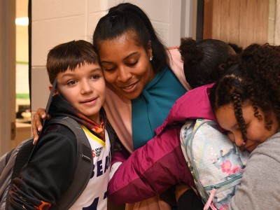 asedc kendra randle student hug