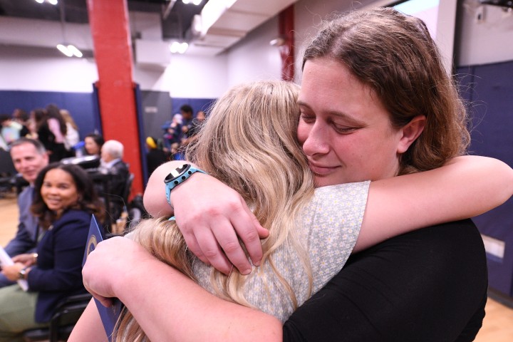 basis kelly maranchuck student hug