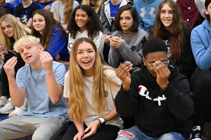 hms leah lawrence students excited hi res