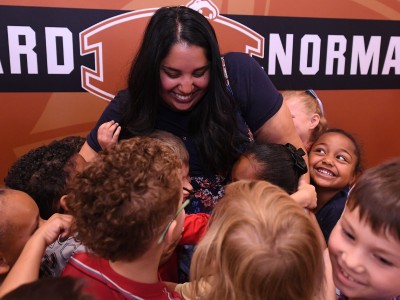 nhes olivia joseph hugging students