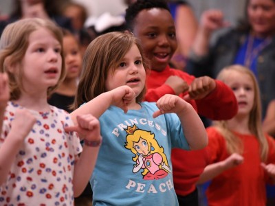 nhes olivia joseph students sing