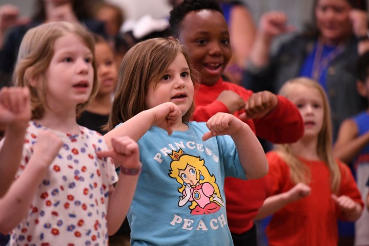 nhes olivia joseph students sing