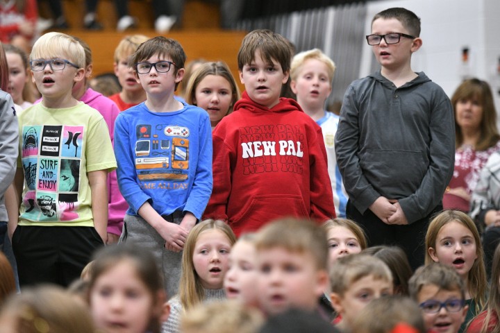 npes kayleigh fosnow students sing