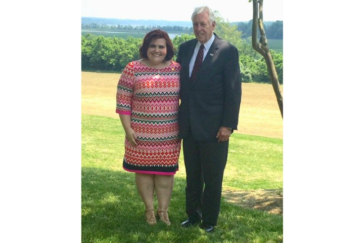 Angela Malone with Rep Hoyer 720x480