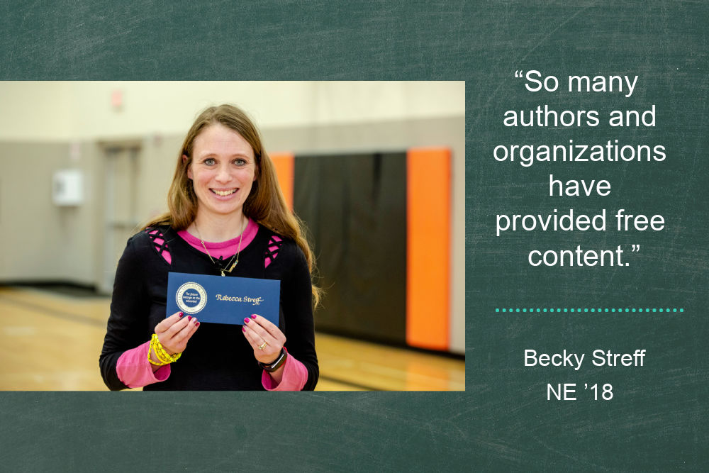 Becky Streff virtual teaching quote
