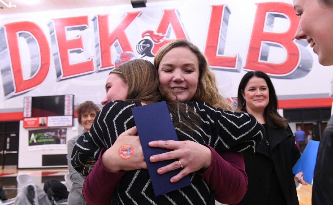 DHS student hug v2