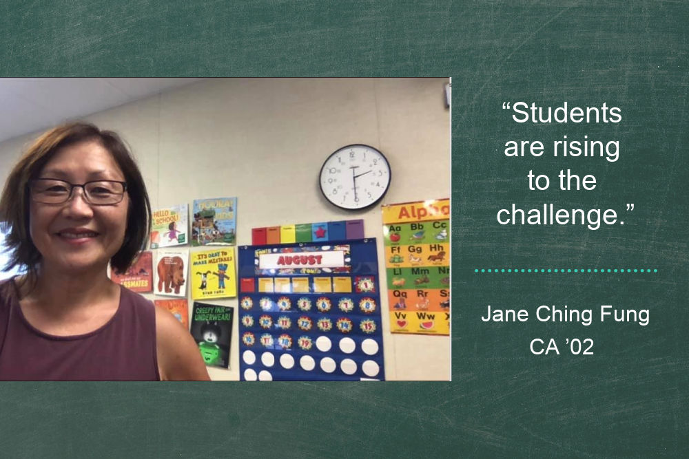 Jane Ching Fung virtual teaching quote