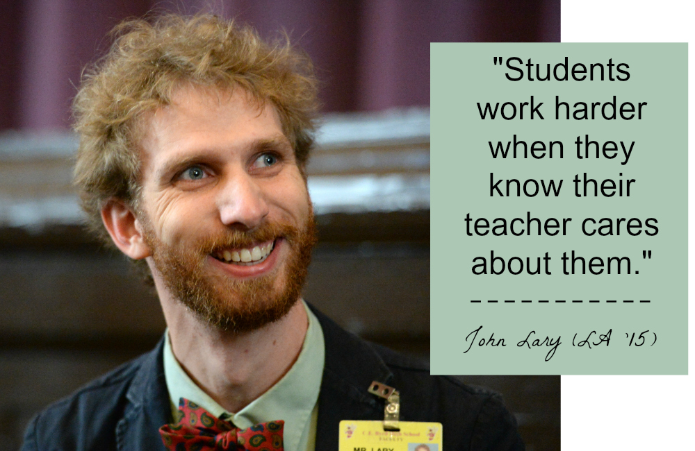 John Lary advice for new teachers quote