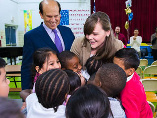 Michelle Johnson and Mike Milken