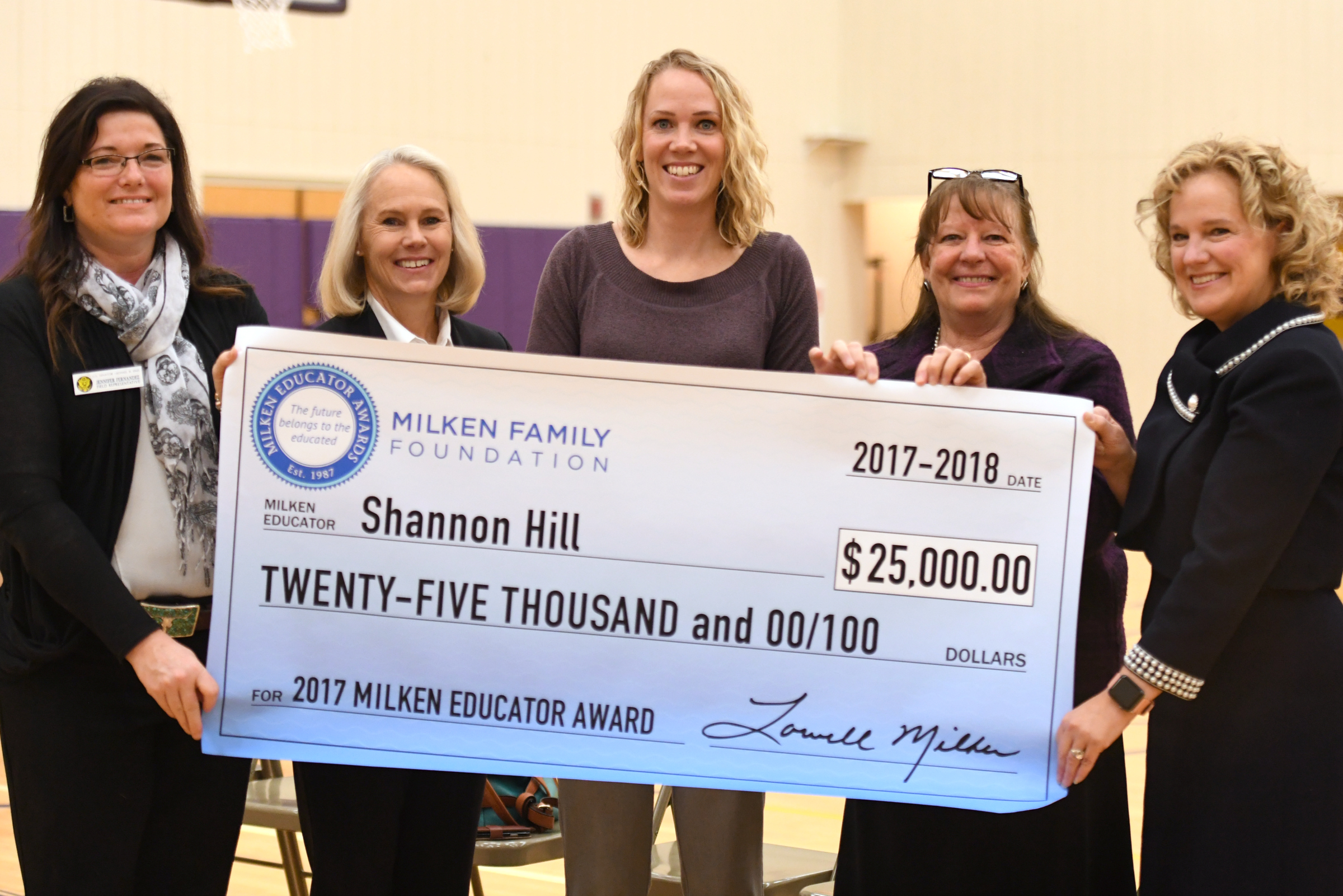 PE Teacher Shannon Hill Wins WY Milken Award in Thermopolis » Photos