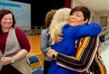 2018 Kingsland Tasha Wilson hugs colleague