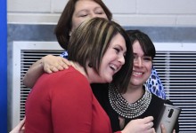 Amber Simpson with colleagues 1000w