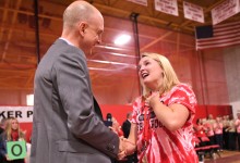 Coventry 2017 Ken Wagner congratulates Lauren Hopkins