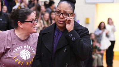 Lafayette 2017 Angela Boxie walks to front