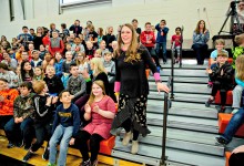 Nebraska 2018 Becky Streff walks to front