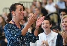 Newark Charter 2017 Tami Lunsford acknowledges students