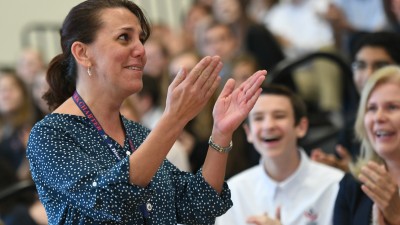 Newark Charter 2017 Tami Lunsford acknowledges students
