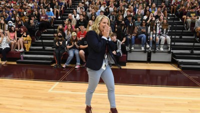 Riverview Ashley Hernandez walks to front