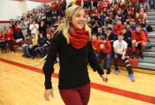 Slippery Rock 2017 Melanie Cole walks to front