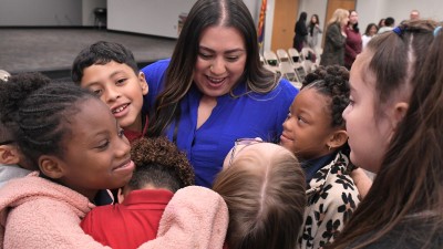 wes angelica garcia students celebrate